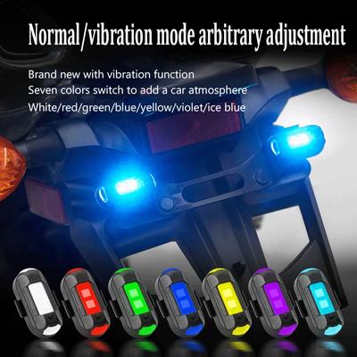 1 τεμ. Απομακρυσμένο LED RGB Προειδοποιητικό φως αντισύγκρουσης Μαγνητικό Mini Φως σήματος Drone Φως στροβοσκόπιο 7 Έγχρωμο Λυχνία μοτοσικλέτας