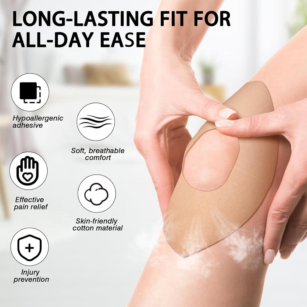 1/5/10 Pcs Kinesiology Tape For Knees Pain Relief Elastic Waterproof Athletic Knee Tape For Support Stability Sports