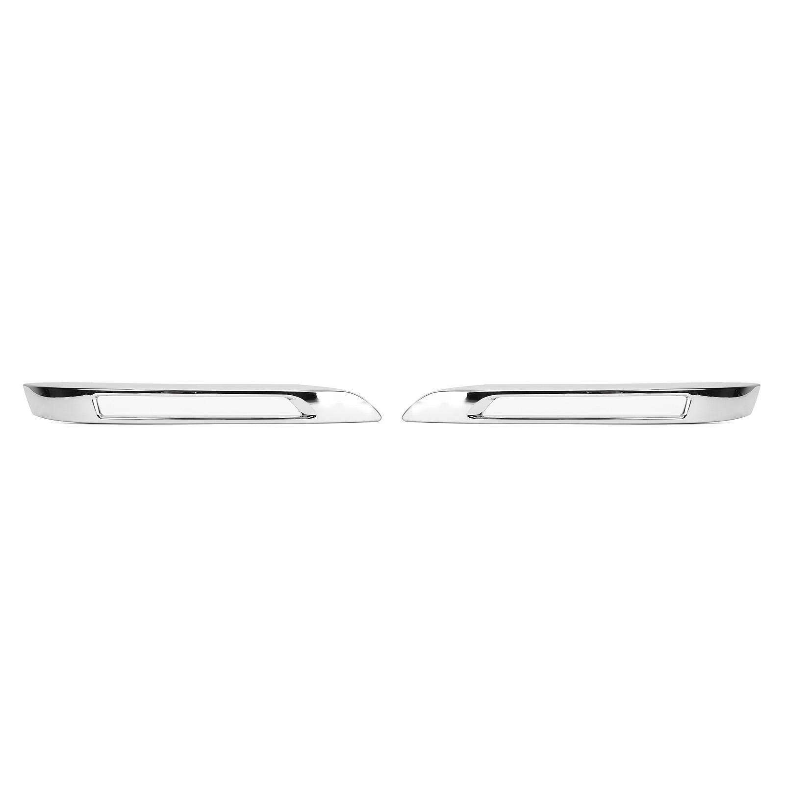 2pcs Fog Lamp Grille Chrome Molding Trim Cover Replacement for Benz GLK‑Class X204 Standard Facelift 2013 to 2015