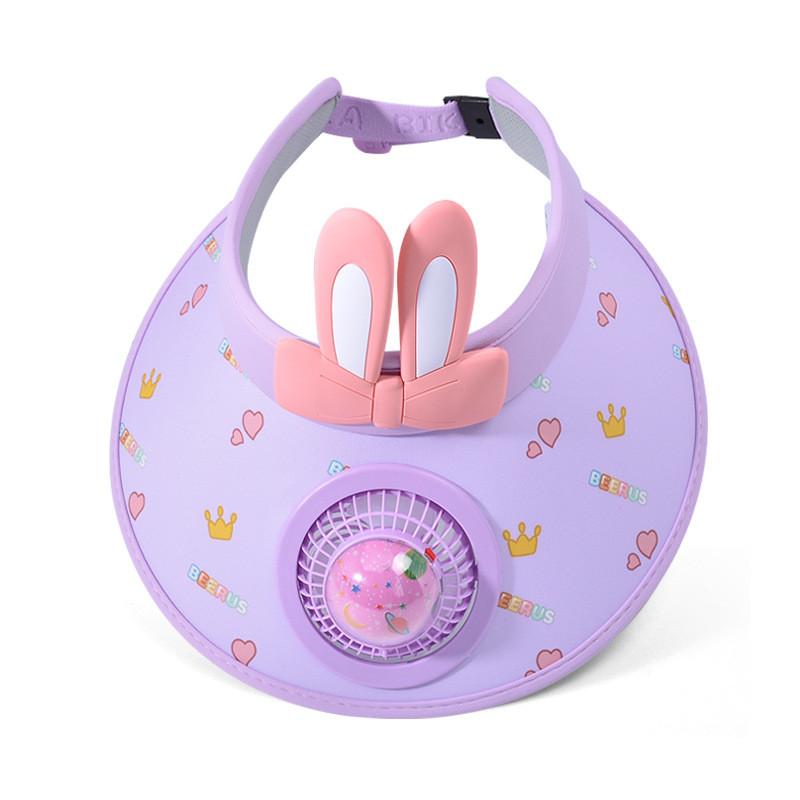 

Kids Sun Hat With Large Brim And Fan For Breathable Sunshade In Summer Outdoor Activities