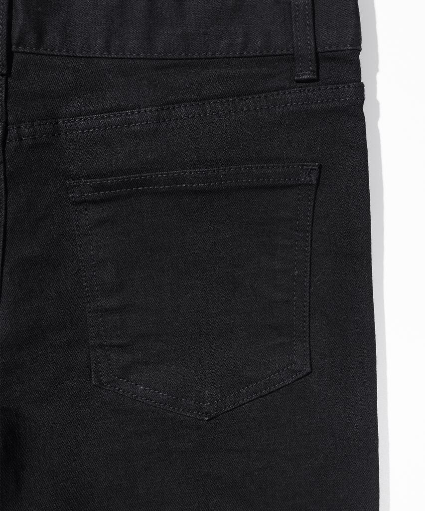 MASSNOUN Nor Wide Black Denim Shorts Msejp010-Bk