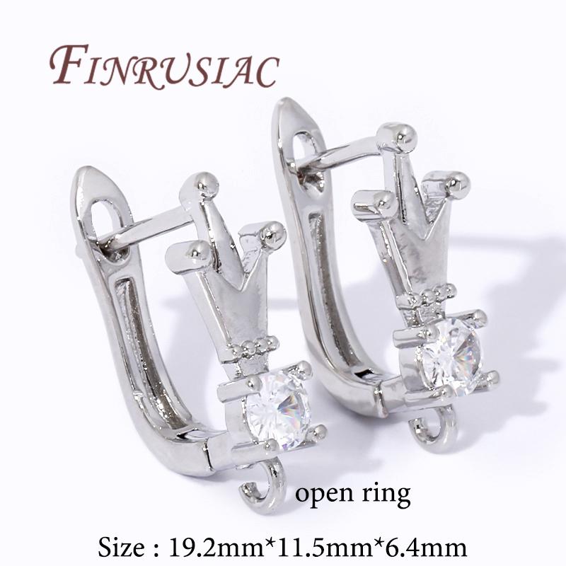 Multi Styles 18K Gold Plated Earwires Fasteners Earring Hooks Clasps Accessories For DIY Women's Anti-Allergy Earrings Making