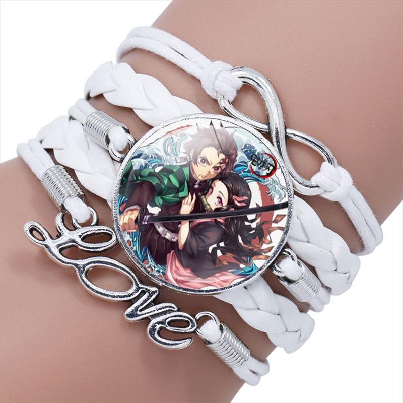 Anime Multilayer Gemstone Time Bracelet Handmade Beaded Jewelry