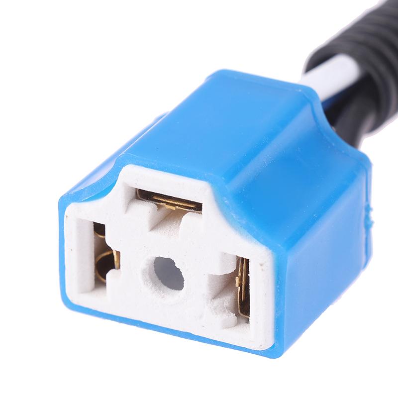 H7 H4 Car Truck Female Male Ceramic Headlight Extension Connector Plug Light Lamp Bulb Socket Adapter 12V 4A