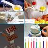 216 Pcs/set Cake Turntable Cake Decorating Tools Kit Rotary Table Baking Tool Piping Nozzle Piping Bag Set Baking Supplies