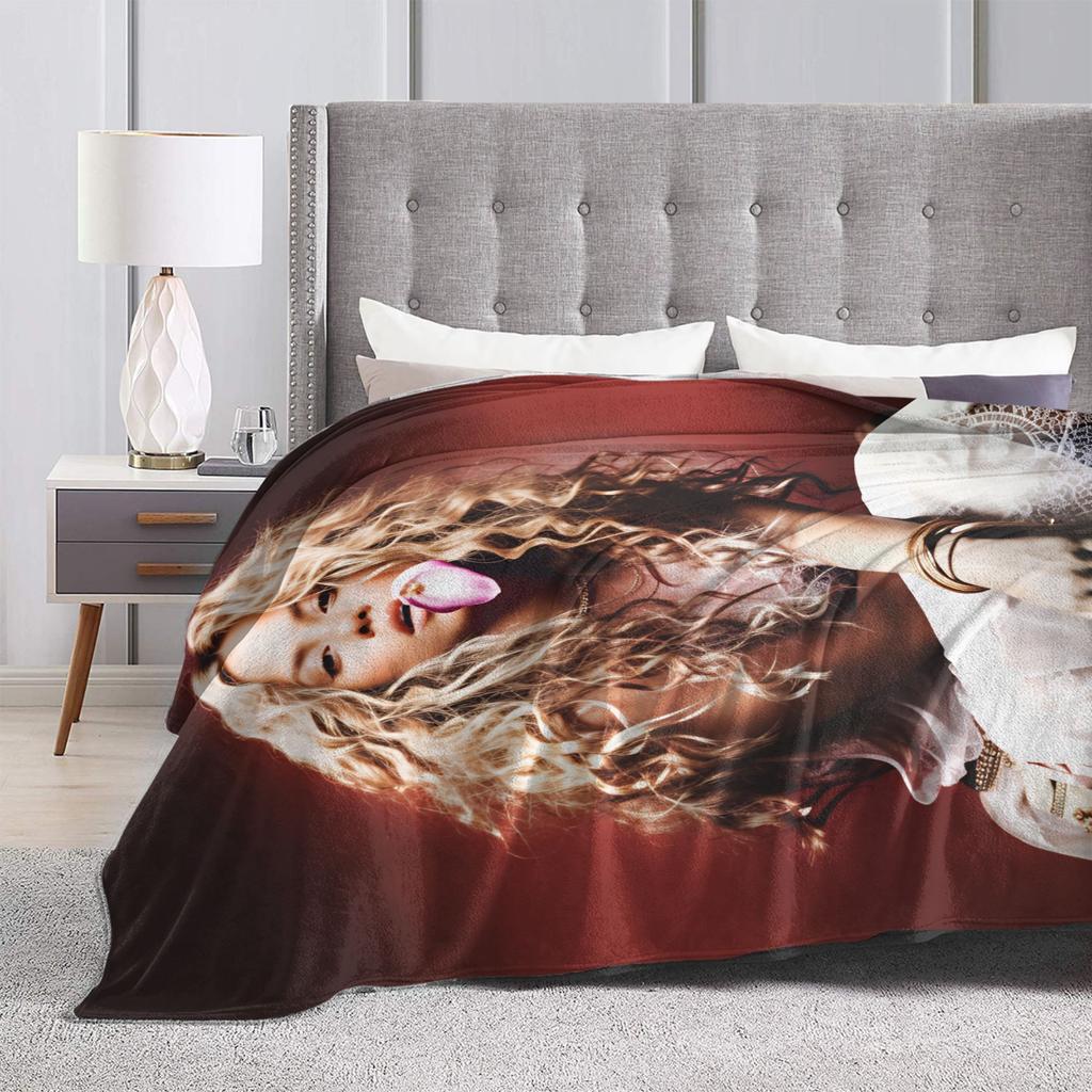 Shakira Decke Qualität Super Warm Sängerin Pop Bettwäsche Überwürfe Frühling Dekorativ Couch Sessel Sofa Bett Ästhetisch Tagesdecke
