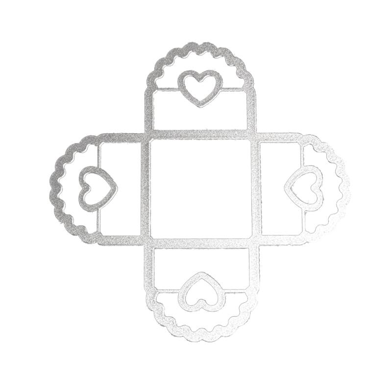 Heart Box Metal Cutting Dies DIY Craft Carbon Steel Embossing Template Stencil Scrapbooking for Card Die Cuts Mold Decor
