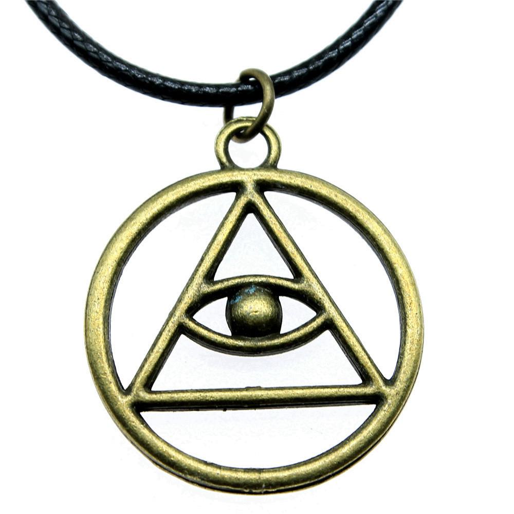 45cm Necklace Leather Chain Big Eye Of Horus Minimalist Jewelry Components QN029