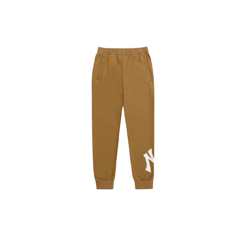 MLB Knitted Sweatpants Unisex Beige Thickened Sweatpants 31TPB7061-50B XL