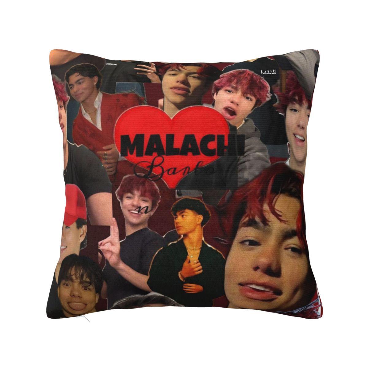 Malachi Barton American Actor And Singer Photo Pillow Cover Pillow Case Soft Cushion Cover Pillowcases For Sofa Car Home Decor 12x12Inch