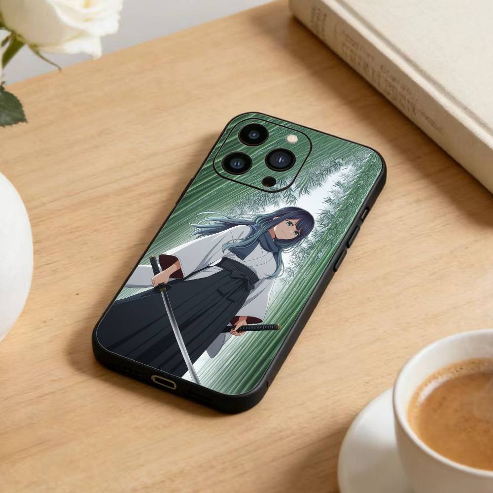 Anime Oshi no Ko Phone Case For iPhone 16,15,14,13,12,17,Pro Max,Plus Silicone Black Case