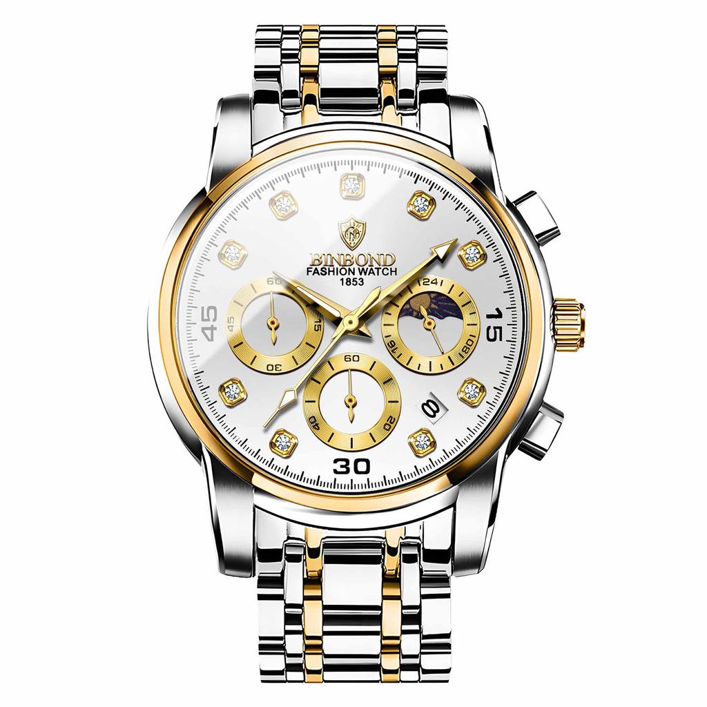 Men's Waterproof Luminous Running Alarm Clock Watch