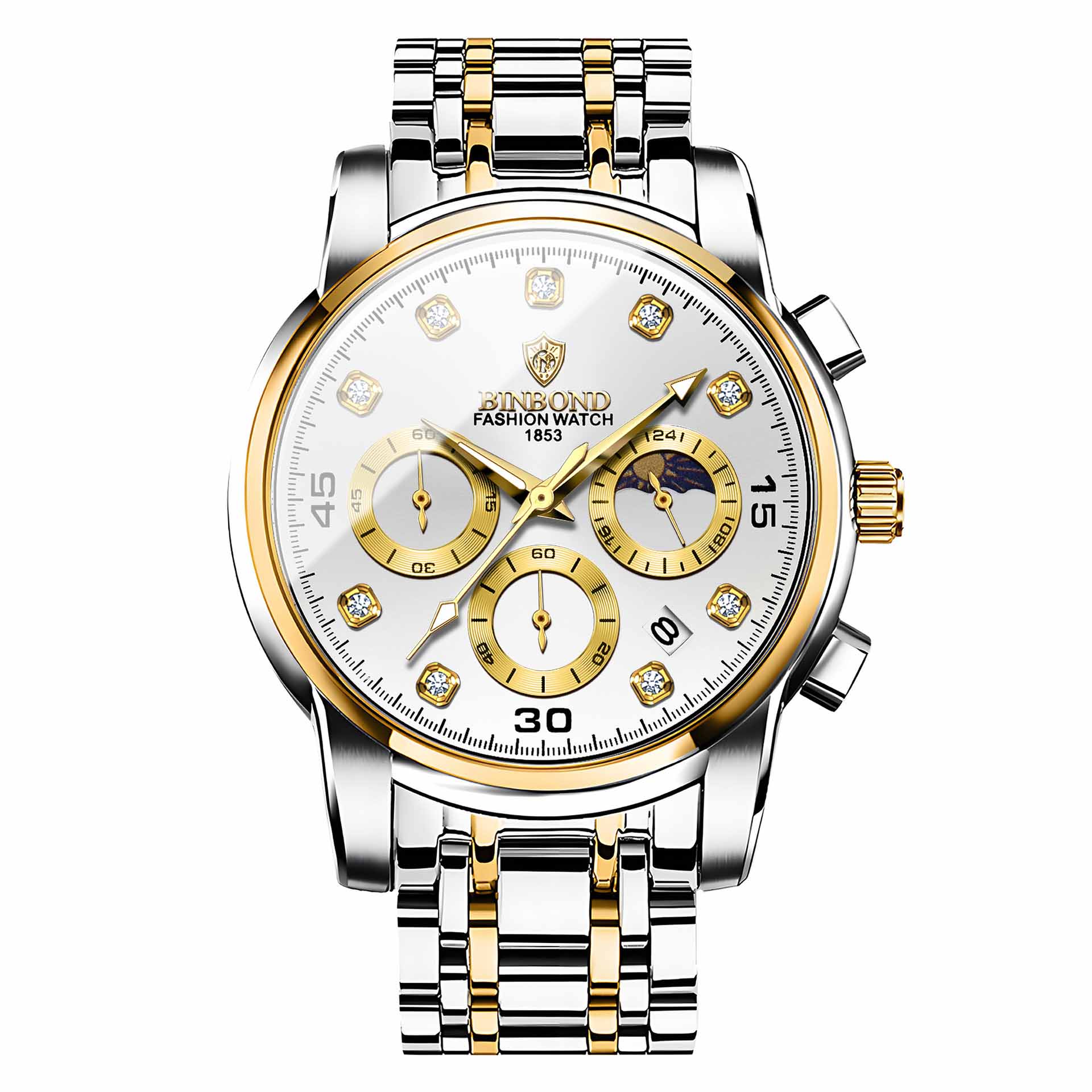 

Мужские водонепроницаемые светящиеся наручные часы-будильник для бега One Size