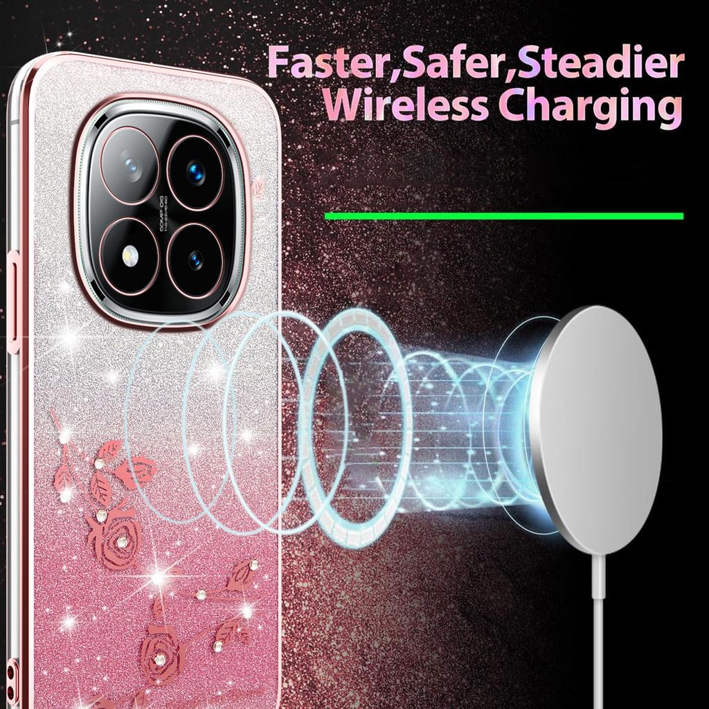For Xiaomi Redmi Note 14 Pro+ 5G Case Flower TPU Flexible Gradient Phone Cover