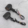 Vintage Black Motorcycle LED Turn Light Indicator Lamp Accessory Fits for Yamaha