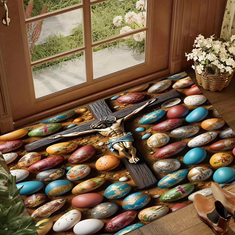 3D Alfombra Easter Eggs Rug Home Decor Carpet Bedroom Floor Mat Gift Tapete De Pelucia Para Quarto Carpets for Living Room Rugs