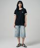 Osillos C106 Roll-Up Trim Ringer Short Sleeve T-Shirt_Black
