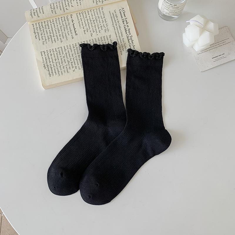 Damen Sommer Dünne Netz Atmungsaktiv Schweißabsorbierend Einfarbig Freizeit Knochenlos In Der Röhre Stapelsocken