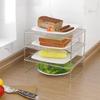 Kitchen Shelf Multifunctional Stackable Rack Space Saving Home Cabinets Tableware Refrigerator Food Plate Bowl Organizer Rack