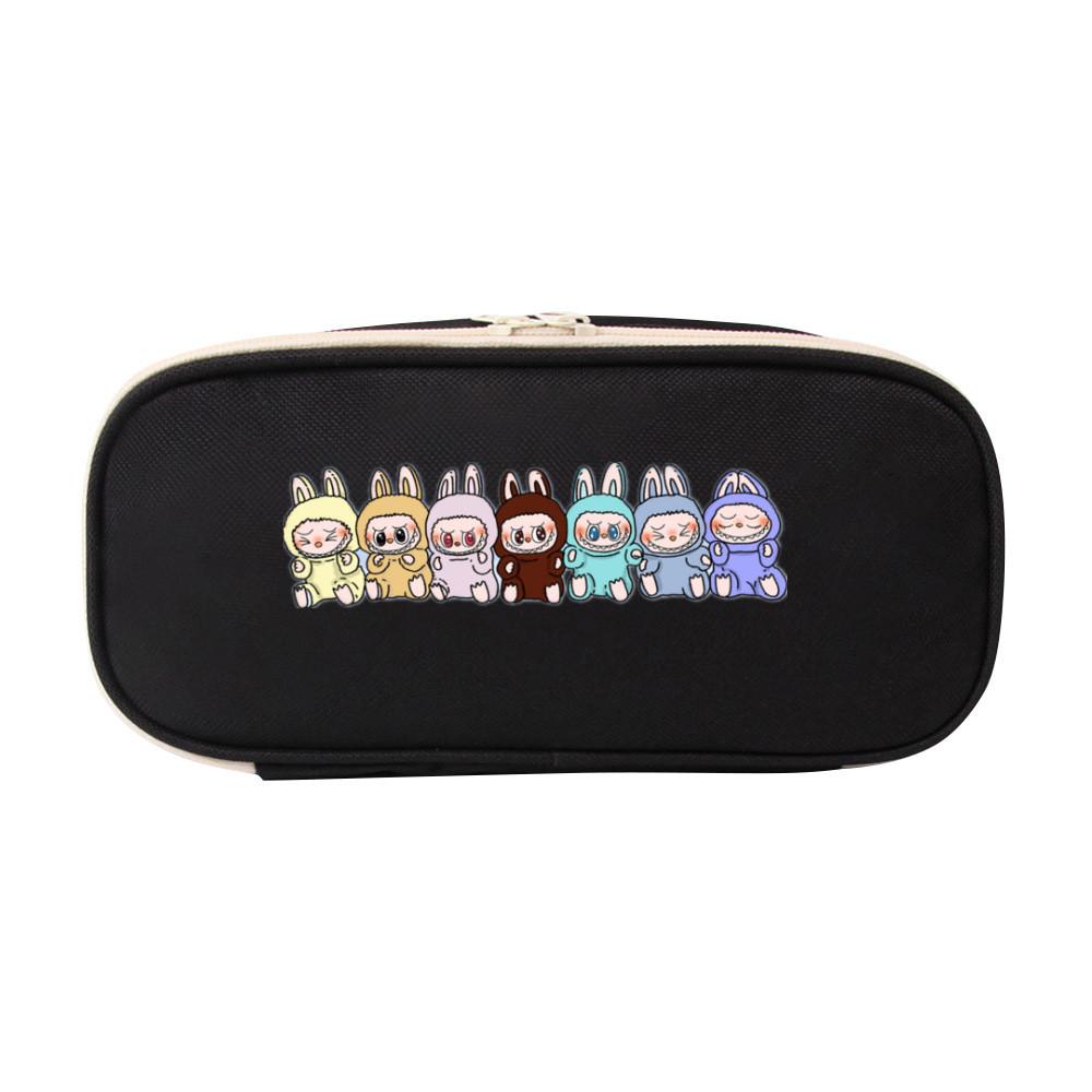 Pattern Canvas Printing Stationery Bag Student Storage Pen Gift Case