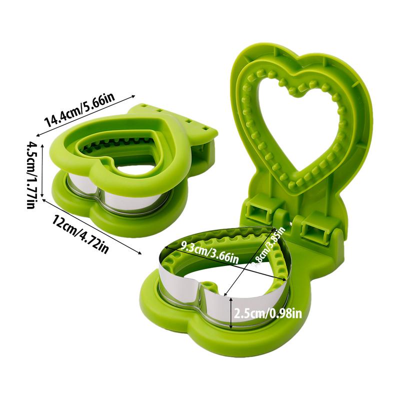 Sandwich Cutting Mold Heart Design Stainless Bread Cutter And Sealer Breakfast Toast Cookie Press Cutter For Kids Breakfast