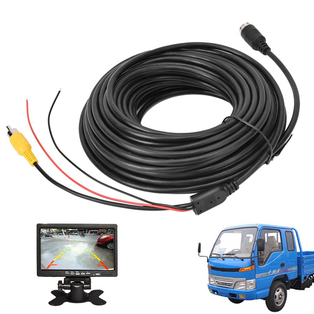 Male Connector Cable Line for Car Vehicle Rear View Backup Reversing Camera Monitor (15m)