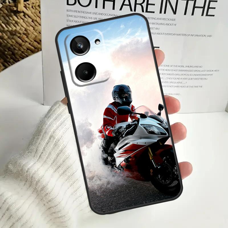 Moto Cross Motorcycle Sports For Realme GT Neo 5 GT5 9 10 11 12 Pro Plus C30 C31 C33 C35 C25s C21Y C51 C55 C67 C53 Case
