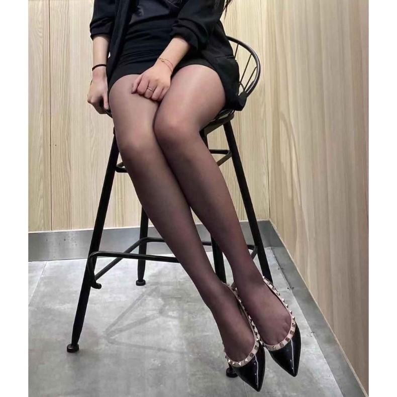 Sheepskin~ Classic rivet leather shoes shallow mouth pointed shoes women's ol shoes soft sole Mary Jane shoes women's flat shoes