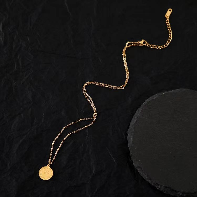 

Нишевый дизайн, чувство света, роскошь, гексаграмма, звезда, бриллиант, круглый бренд, кулон, нишевая личность, титановая сталь, покрытая золотом 18 карат, цепочка на ключицу для женщин