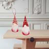 4Pcs Christmas Gnomes Ornaments, Handmade Gnomes Plush Xmas Decoration