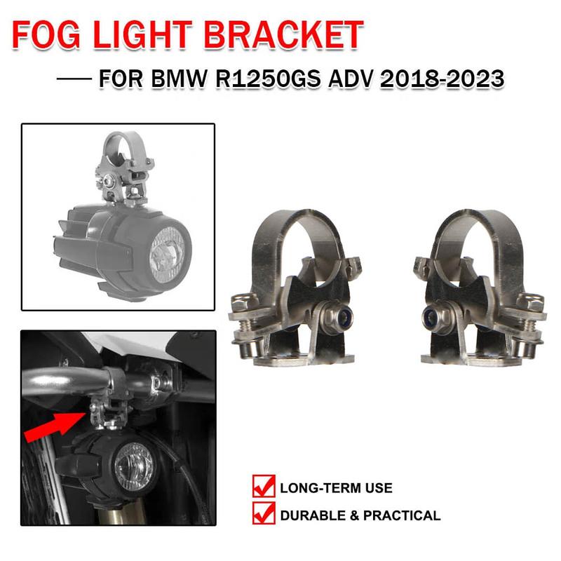 Motorcycle Fog Light Mounting Bracket Holder For BMW R1200GS F750GS F800GS 25mm Diameter Crash Bar R1300GS R1250GS For HONDA CRF