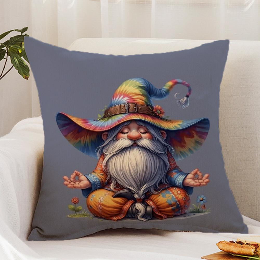cartoon E-Everyday G-GnomesS Cushion Cover Premium Comfort Reversible Pillow Cover - Dual - Use Design for Home & Car