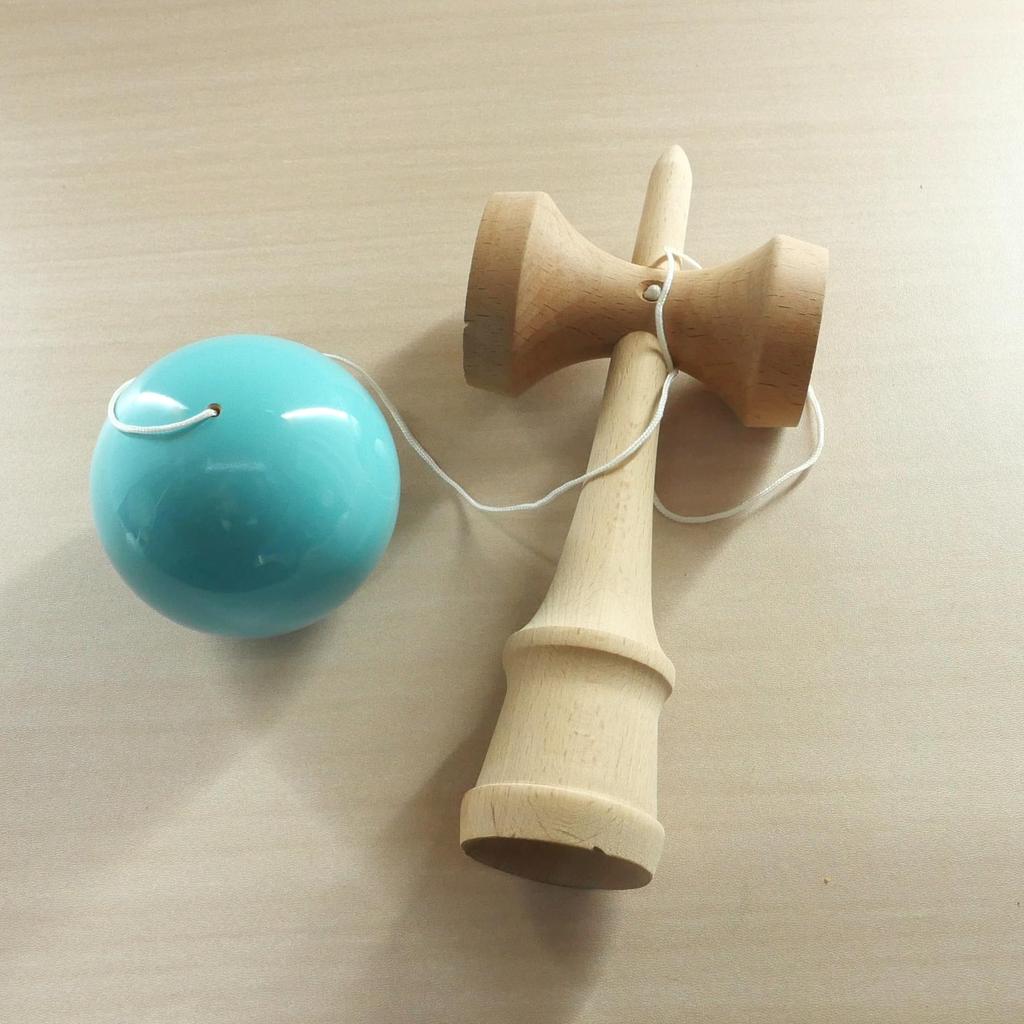 Large Jumbo Light Pastel Perfect for and Adults Kendama, Size, 24cm, Blue, Wooden, Colors, Performances, Displays, (HB-628)
