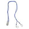 Hörgerätehalter, transparenter Clip, blaues Seil, Nylon, einfache Befestigung, Hörgeräte-Lanyard für Gartenarbeit, sp