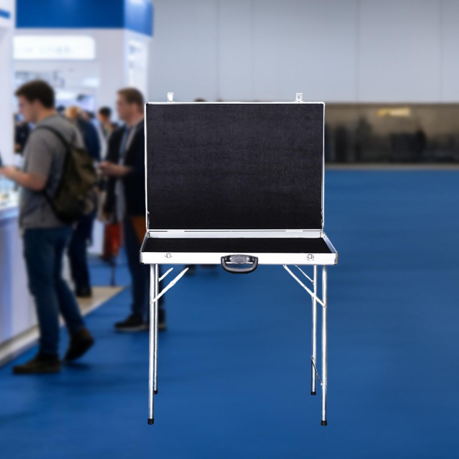 Card Show Display Case Versatile Aluminum Alloy Trade Show Display Case Durability 60cmx40cmx50cm