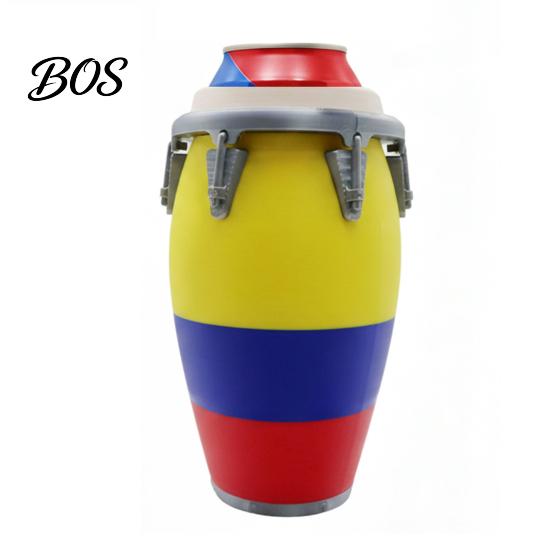 Portable Can Holder Conga Style Soda 3D Printed Classic Drum Shape Universal Flag Pattern 12Oz Standard Cola Beverage Beer Durable