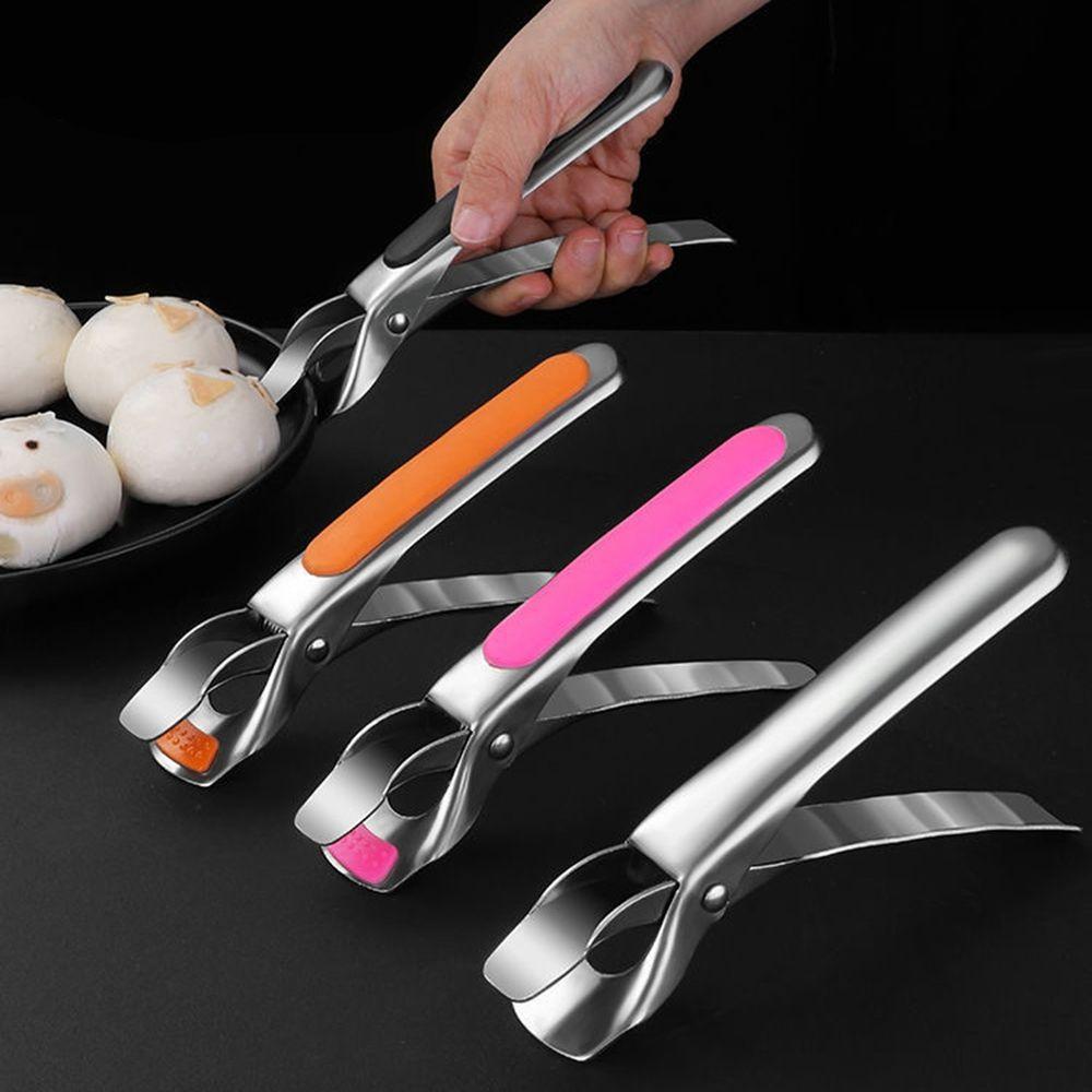 Silicone Camping Tool Kitchen Gadget Retriever Anti-scalding Tongs Pan Gripper Bowl Clip Pot Clip
