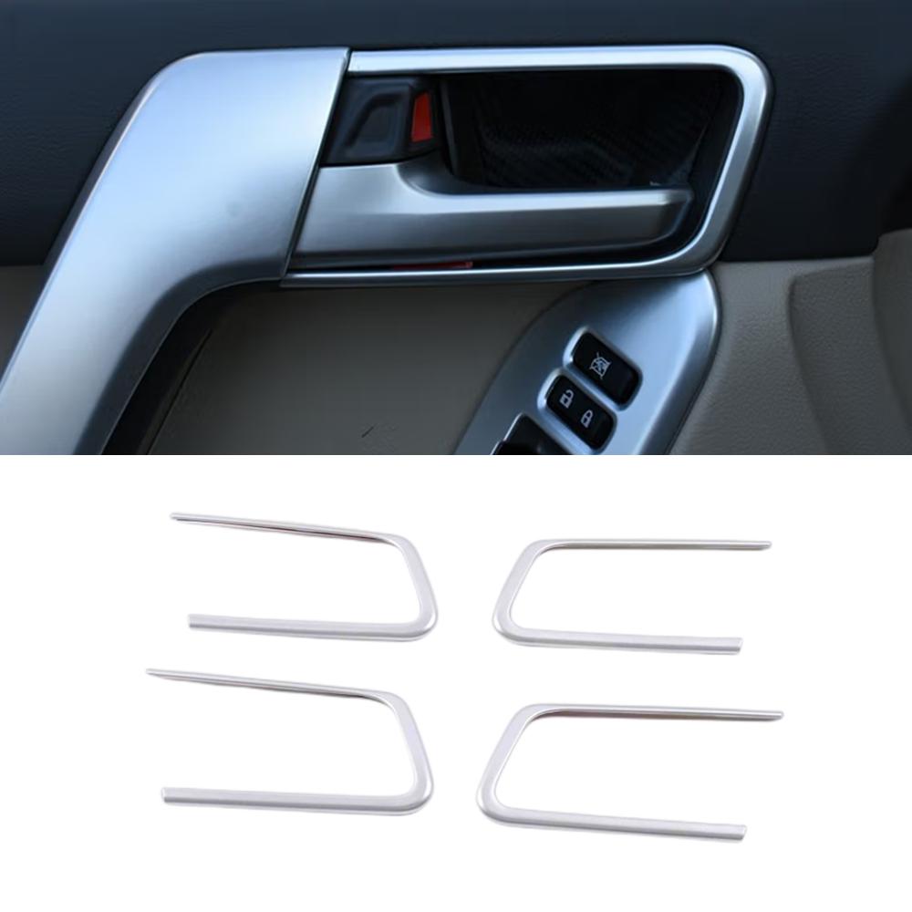 For Toyota Land Cruiser Prado 150 2018-2020 Car interior Styling Accessories inner door handle bowl decoration Cover trim strip