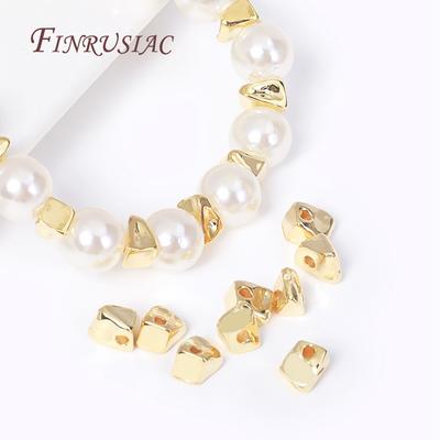 Wholesale Metal Bulk Beads Alloy Brass Irregular Spacer Beads Separators For Beads DIY Jewelry Making Supplies
