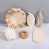 Bath Cleaning Accessory Set Reusable Practical Portable Brush Body Scrubber for Dorm