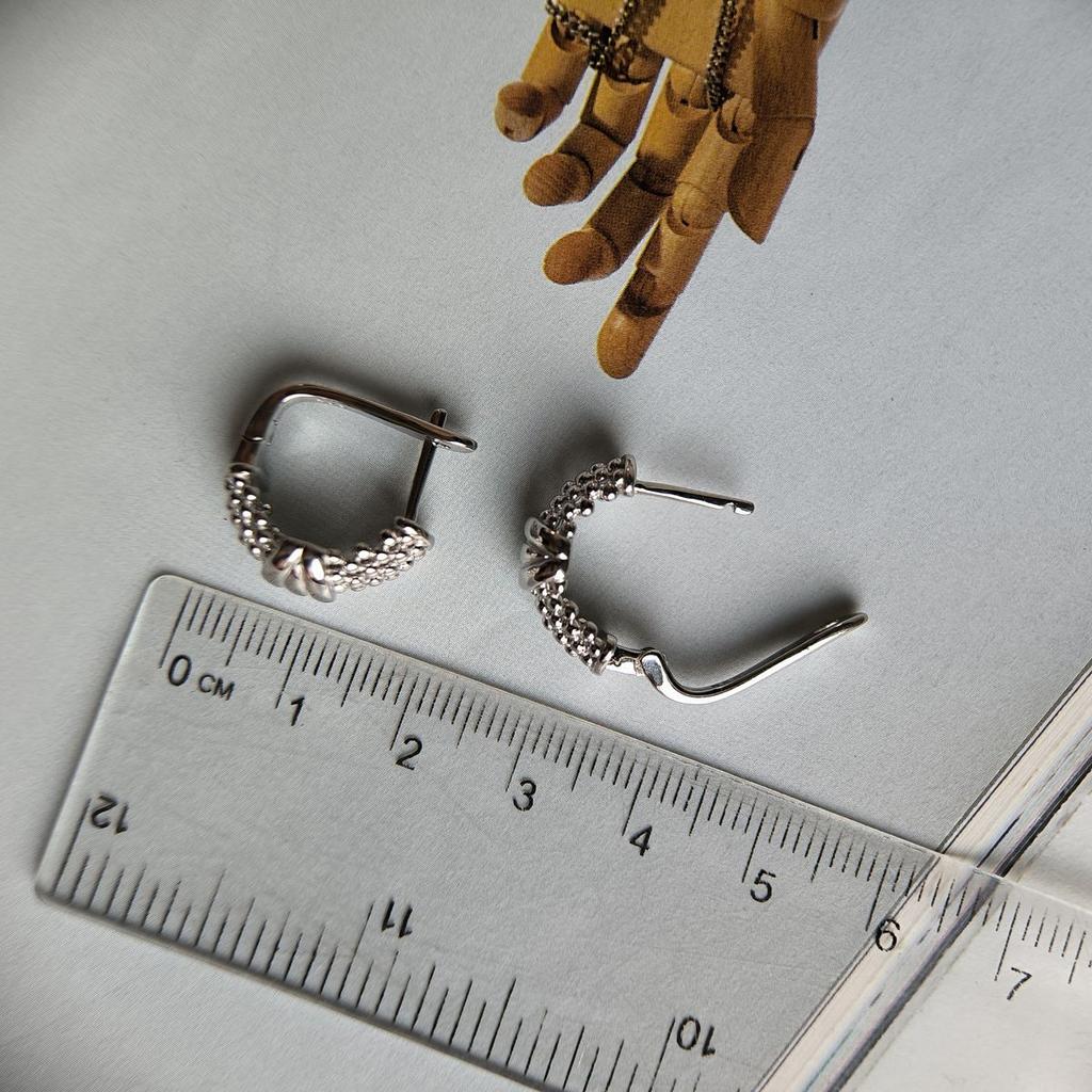 Silver Earrings Without Stones (2184317)