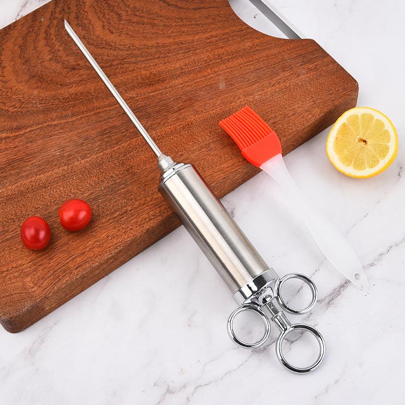 304 Stainless Steel Turkey Marinade Injector Syringe