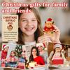 2D Acrylic Christmas Cow Pocket Hug With Holiday Greeting Card, Holiday Friendship Decoration Keepsake For Family Friends Teachers
