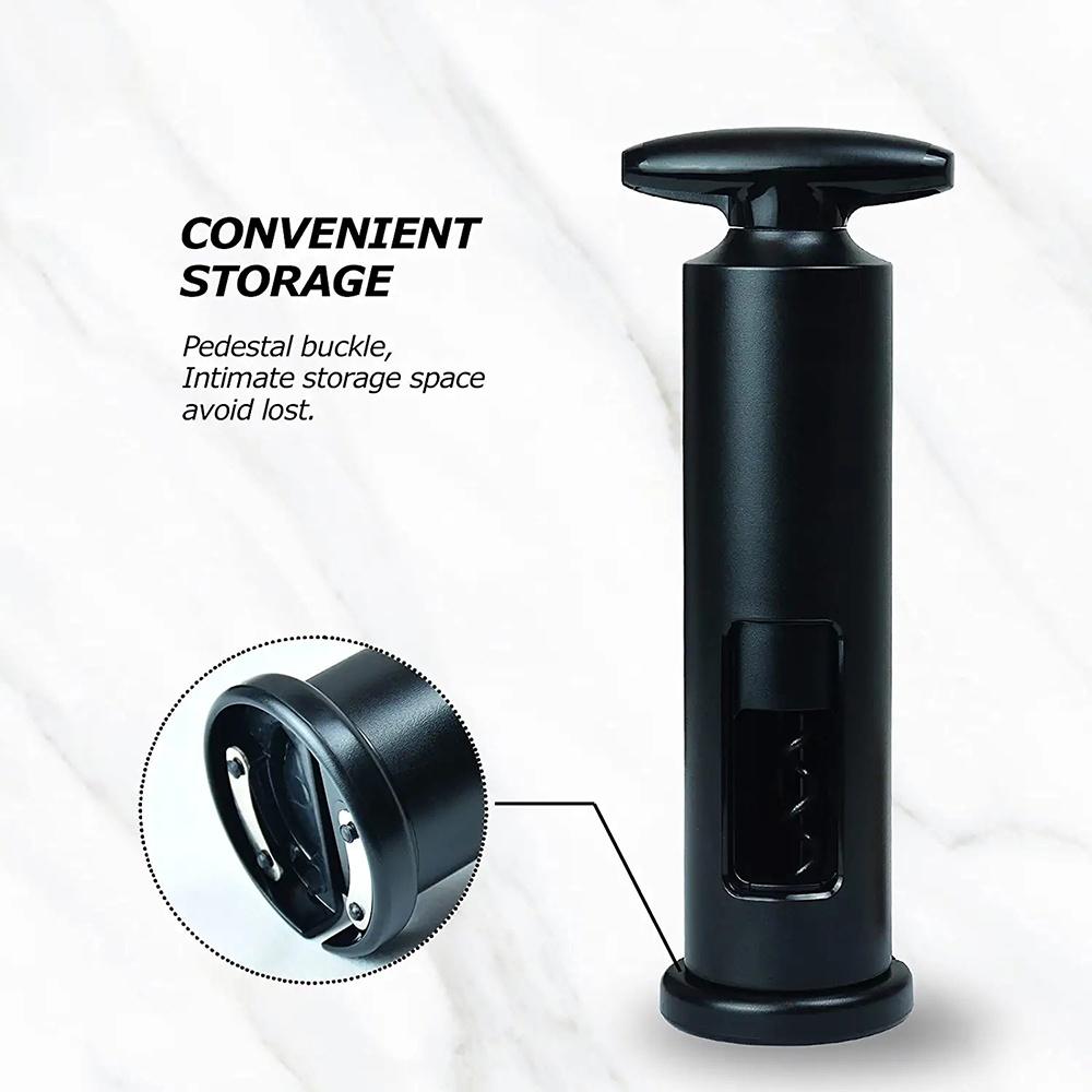 AIKARO - Self Pulling Corkscrew Wine Bottle Opener with Tin Foil Cutter