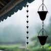 Stylish Outdoor Rain Chain 121.5cm Length With 5 Cups Perfect For Roof Drainage And Landscape improve