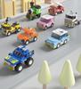 Different Kinds Small Particle Building Blocks for City Vehicles, Cars, Cranes, Fire Trucks, Puzzle Toys, Holiday Gifts for Boys