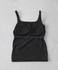 Nano Universe Antibacterial and Ribbed Tank Top with Size F Women's Odor-Resistant Cups, 021, Large, Gray, 673-5124305