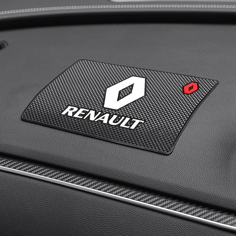 1 buc Emblemă Auto Pad Antiderapant Suport Telefon Covoraș Antiderapant Styling Auto pentru Renault Dacia Megane 2 3 4 Twingo Clio Talisman Captur Trafic Kwid Scenic 2