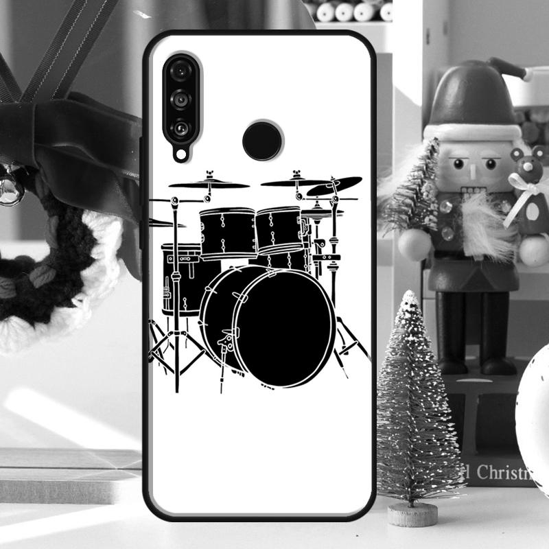 Musical Instrument Drum For Huawei Nova 9 10 SE 11 Pro Y60 Y70 Y90 Y61 Y91 Y72 Y73 12i 11i 8i P20 P30 P40 Lite Case