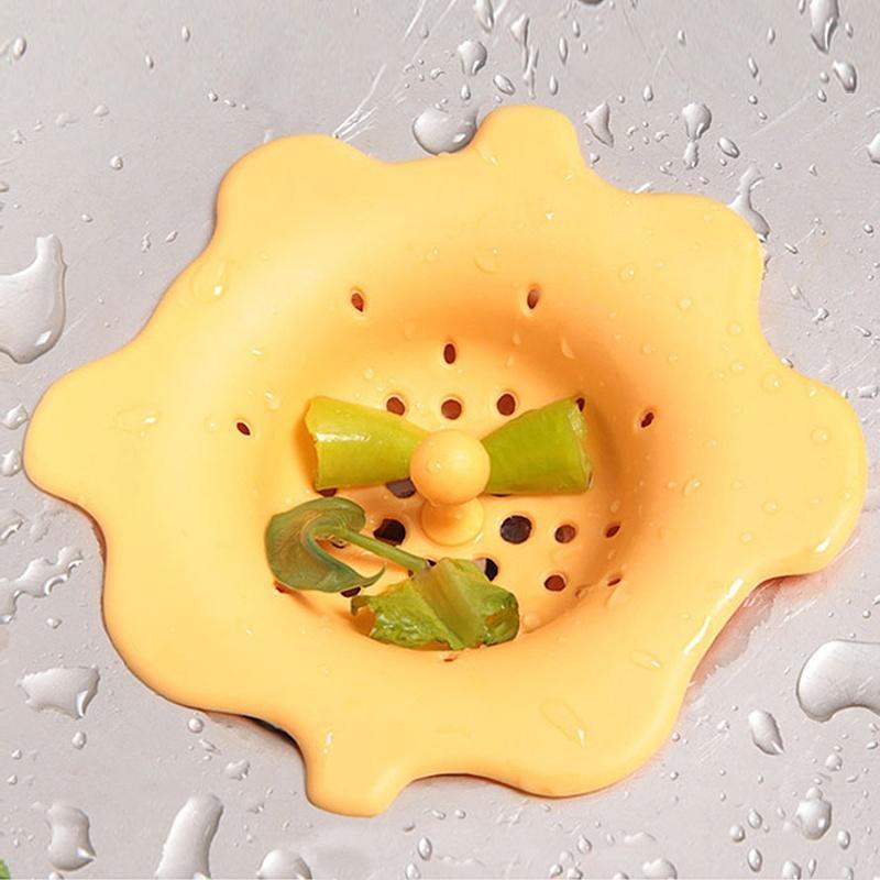 New Cute Kitchen Accessories Sink Strainer Waste Disposer Plug Drain Stopper Random Color